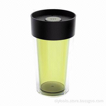 Dual-layered Insulation Glass Cup with Recording Function, 350mL Capacity